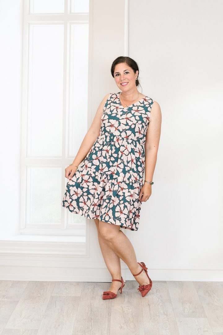 Ebook / Schnittmuster lillesol women No.89 Sommerkleid "Carmela" mit Video-Nähanleitung*