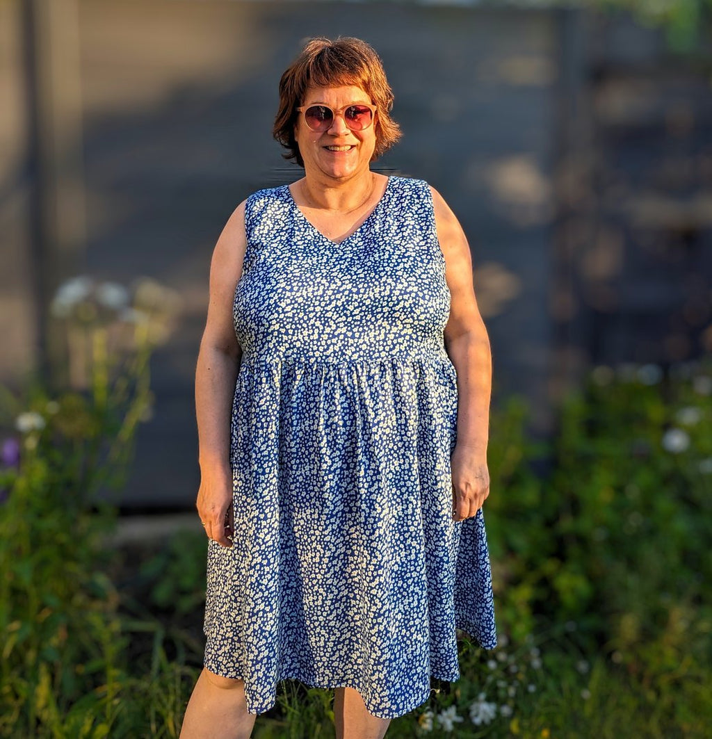 Designbeispiel: lillesol women No.89 Sommerkleid "Carmela" mit Video-Nähanleitung