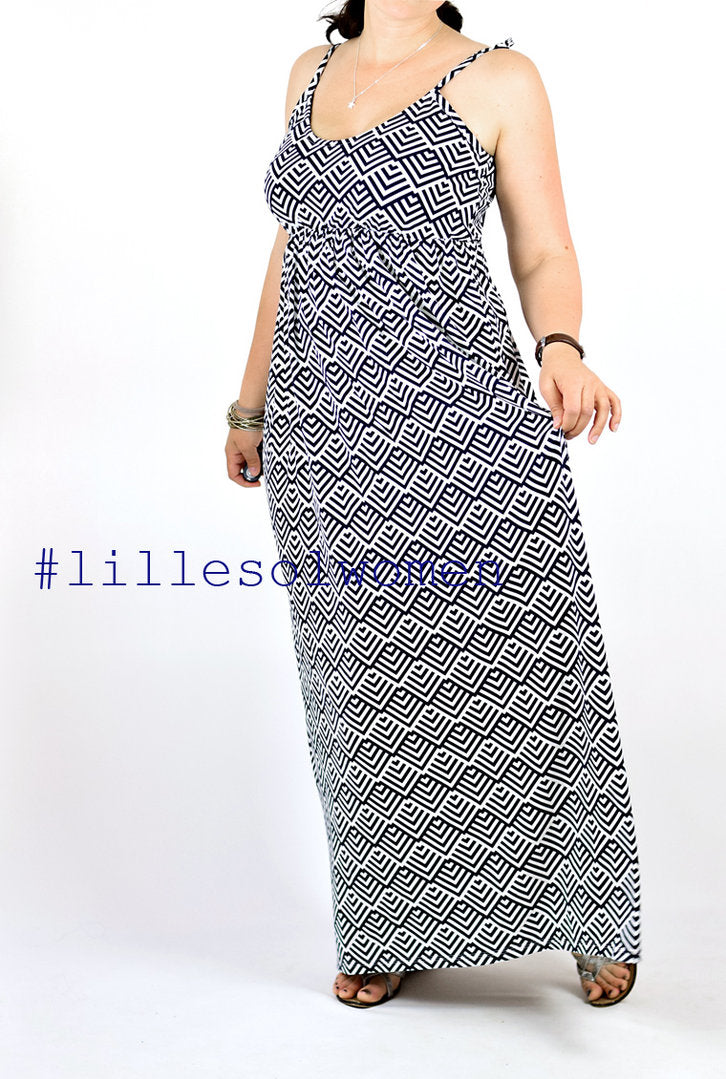 Ebook / Schnittmuster lillesol women No.8 Maxikleid *mit Video-Nähanleitung*