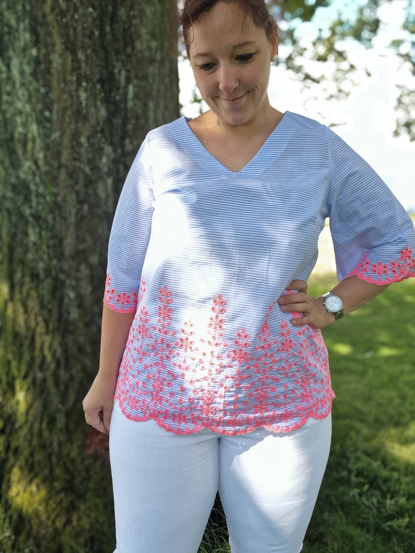 Designbeispiel: lillesol women No.90 Bluse "Eloisa"