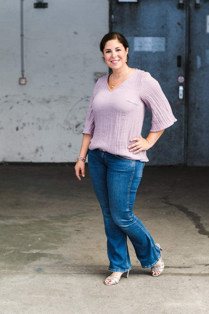 Ebook / Schnittmuster lillesol women No.90 Bluse "Eloisa" mit Video-Nähanleitung*