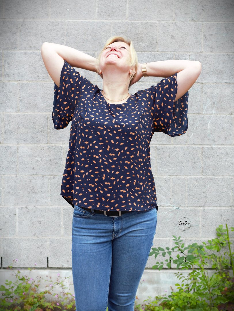 Designbeispiel: lillesol women No.90 Bluse "Eloisa"