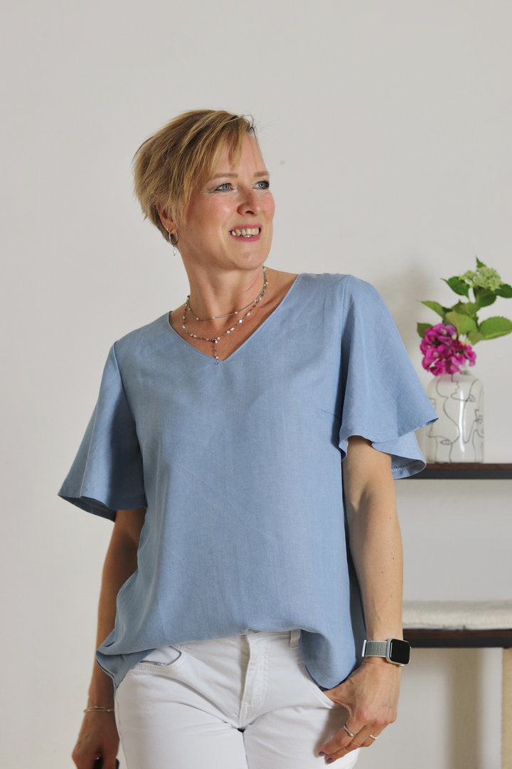 Papierschnittmuster lillesol women No.90 Bluse "Eloisa" *mit Video-Nähanleitung ✂✂✂