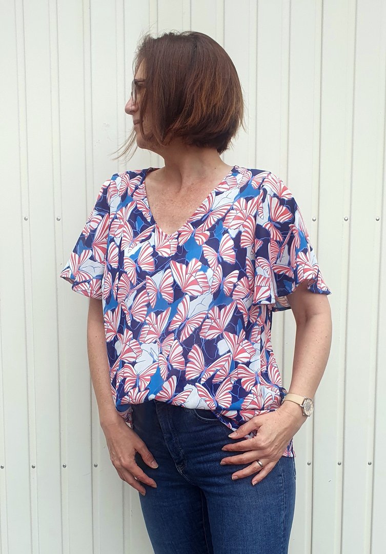 Designbeispiel: lillesol women No.90 Bluse "Eloisa"