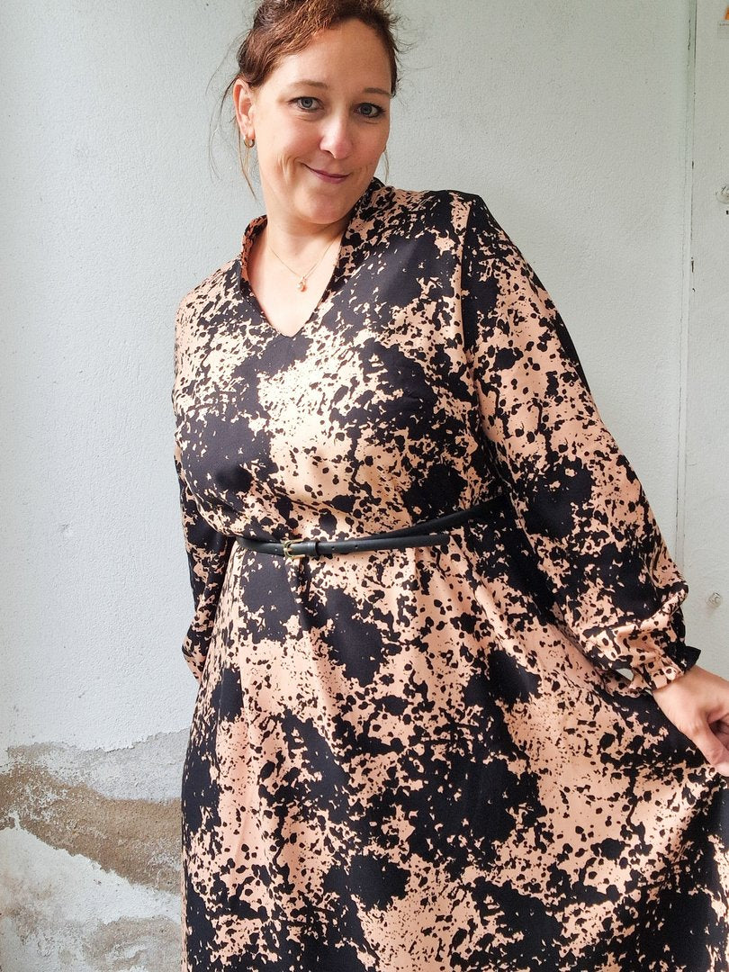 Designbeispiel: lillesol women No.92 A-Linien-Kleid "Alinia" mit Video-Nähanleitung