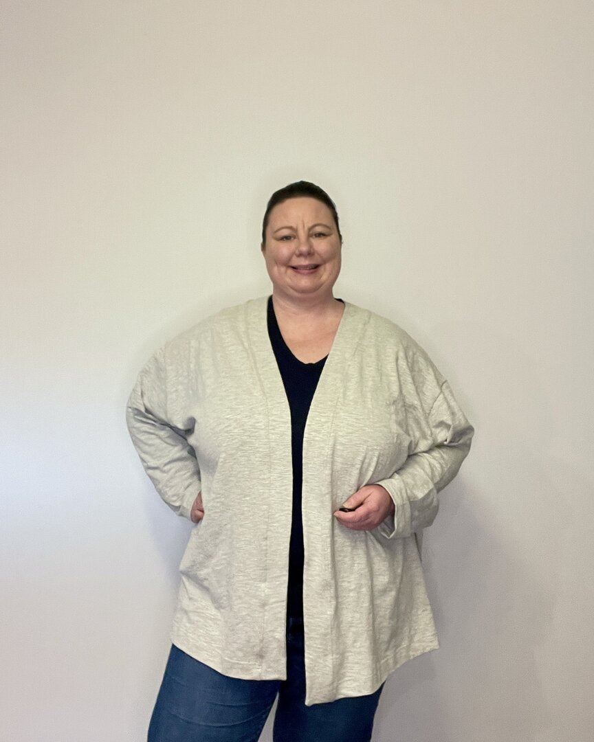 Designbeispiel: lillesol women No.93 Oversize Cardigan "Clea"