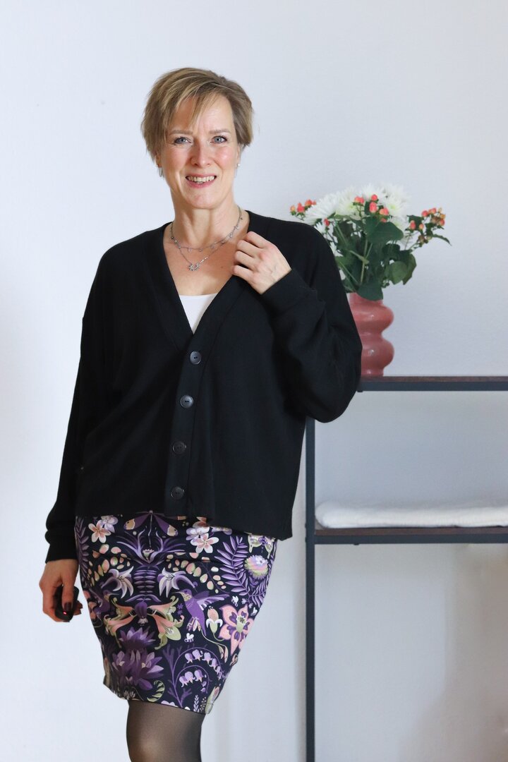 Ebook / Schnittmuster lillesol women No.93 Oversize Cardigan "Clea" mit Video-Nähanleitung*
