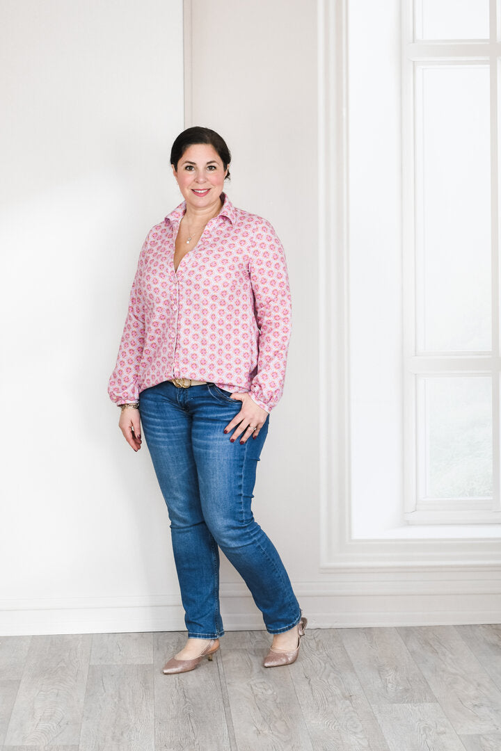 Ebook / Schnittmuster lillesol women No.94 Bluse "Brisa" mit Video-Nähanleitung*