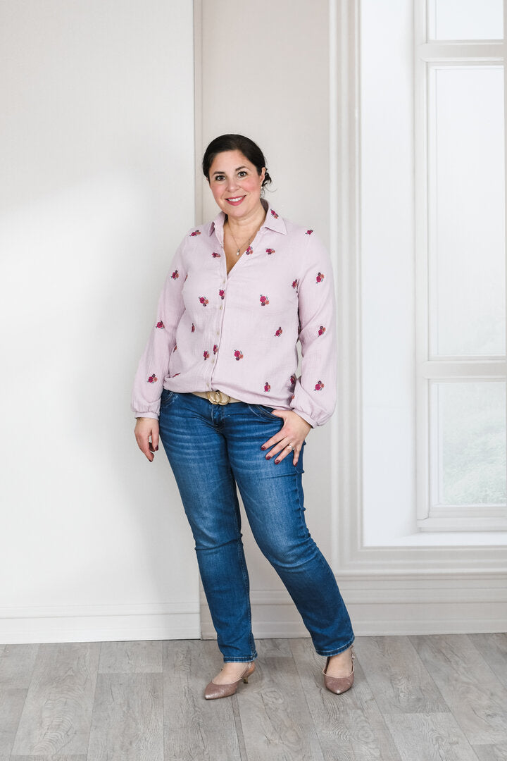 Ebook / Schnittmuster lillesol women No.94 Bluse "Brisa" mit Video-Nähanleitung*