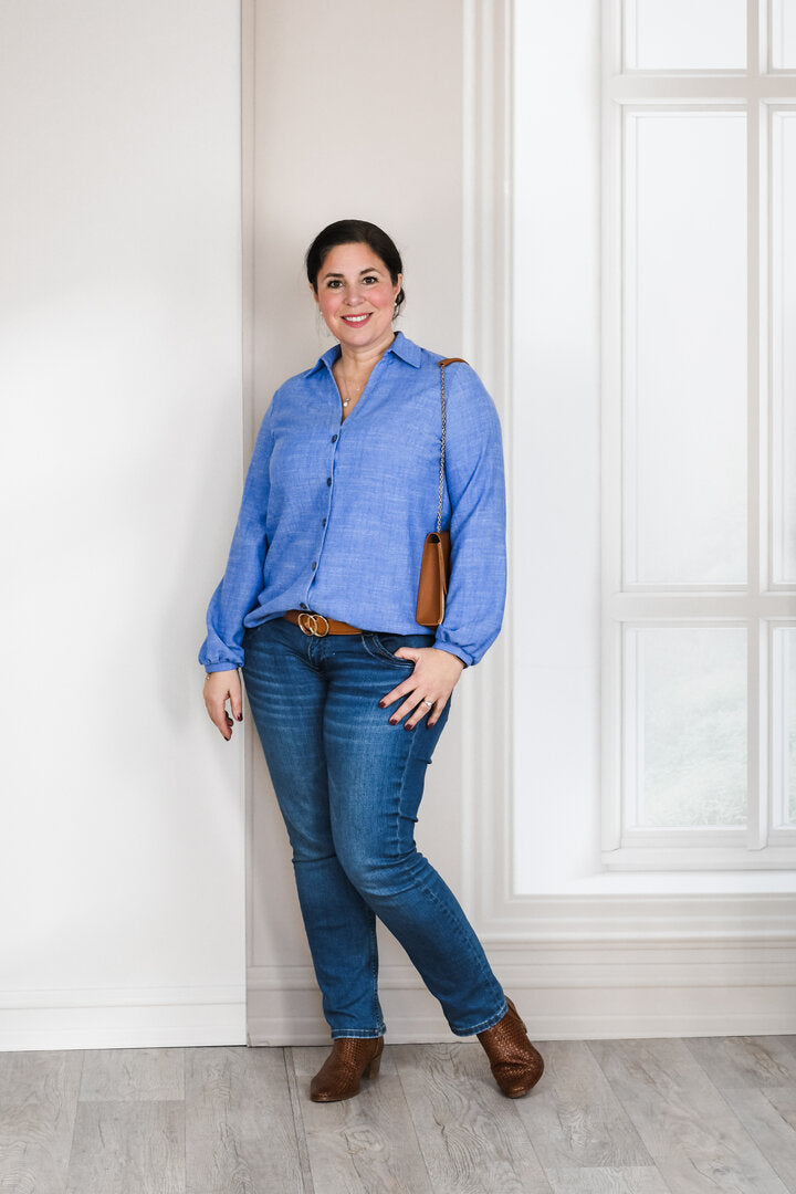 Ebook / Schnittmuster lillesol women No.94 Bluse "Brisa" mit Video-Nähanleitung*
