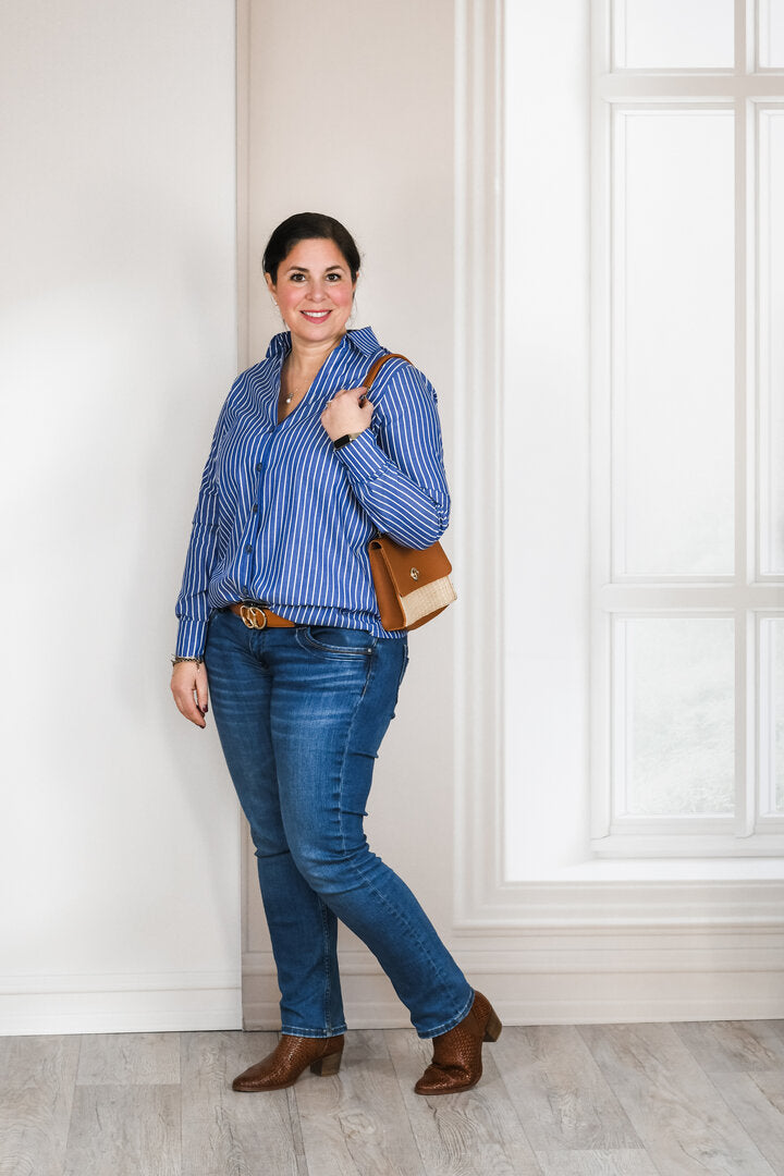 Ebook / Schnittmuster lillesol women No.94 Bluse "Brisa" mit Video-Nähanleitung*