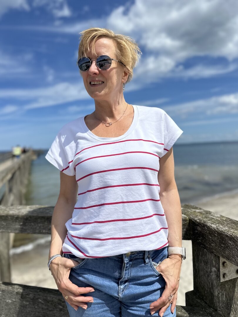 Ebook / Schnittmuster lillesol women No.97 T-Shirt "Luma" * mit Video-Nähanleitung*