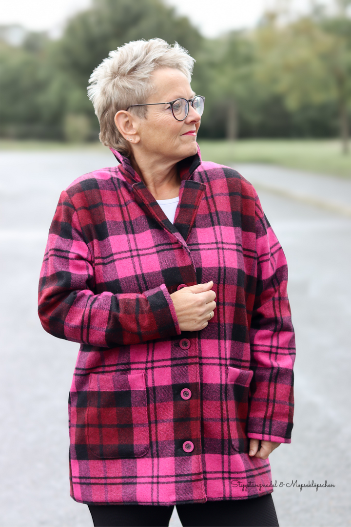 Papierschnittmuster lillesol women No.98 Kurzmantel "Tavia" *mit Video-Nähanleitung ✂✂✂