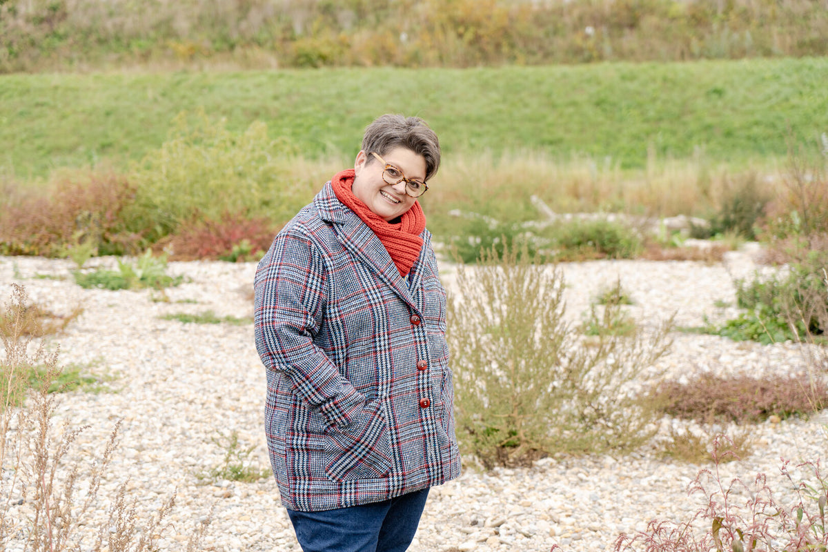 Designbeispiel: lillesol women No.98 Kurzmantel "Tavia"