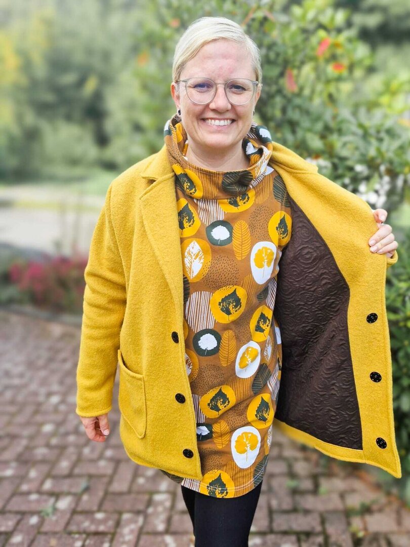 Designbeispiel: lillesol women No.98 Kurzmantel "Tavia"
