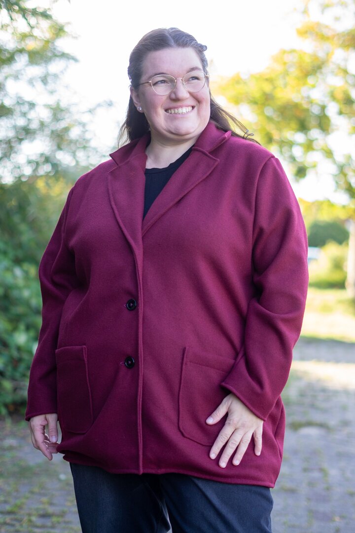Designbeispiel: lillesol women No.98 Kurzmantel "Tavia"