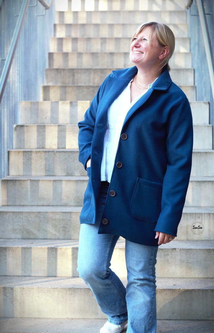 Designbeispiel: lillesol women No.98 Kurzmantel "Tavia"