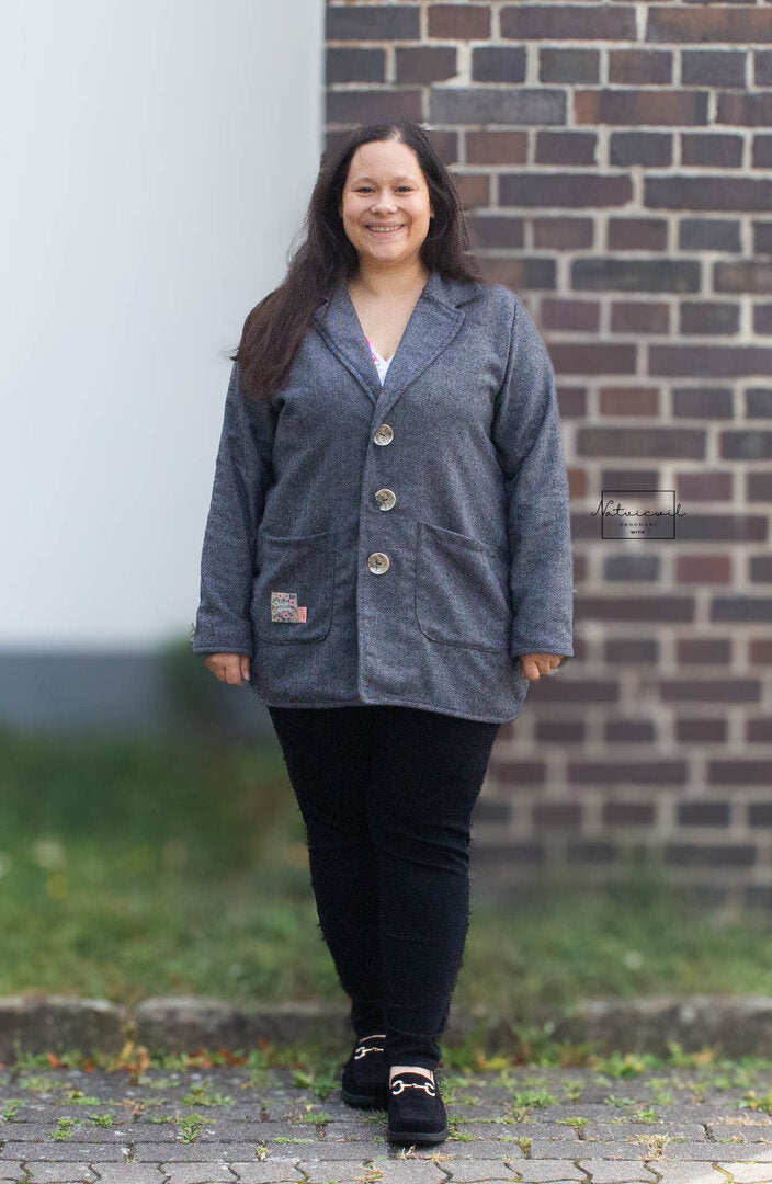 Designbeispiel: lillesol women No.98 Kurzmantel "Tavia"