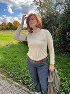 Designbeispiel: lillesol women No.99 Slim Fit Rollkragenpulli