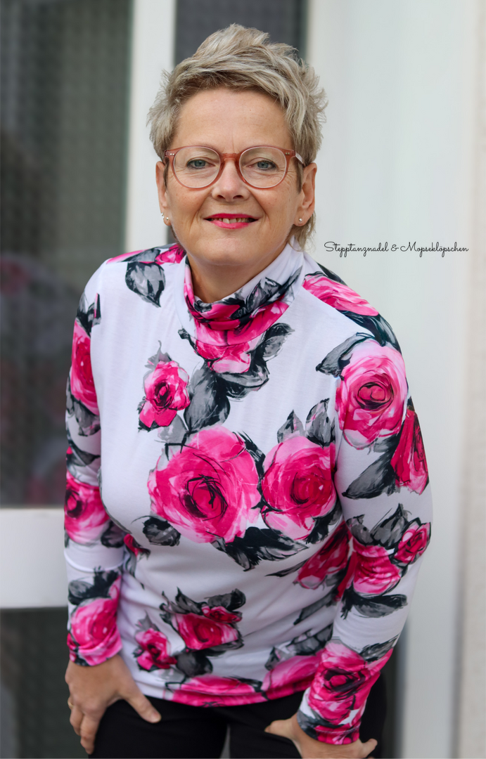 Ebook / Schnittmuster lillesol women No.99 Slim Fit Rollkragenpulli * mit Video-Nähanleitung*