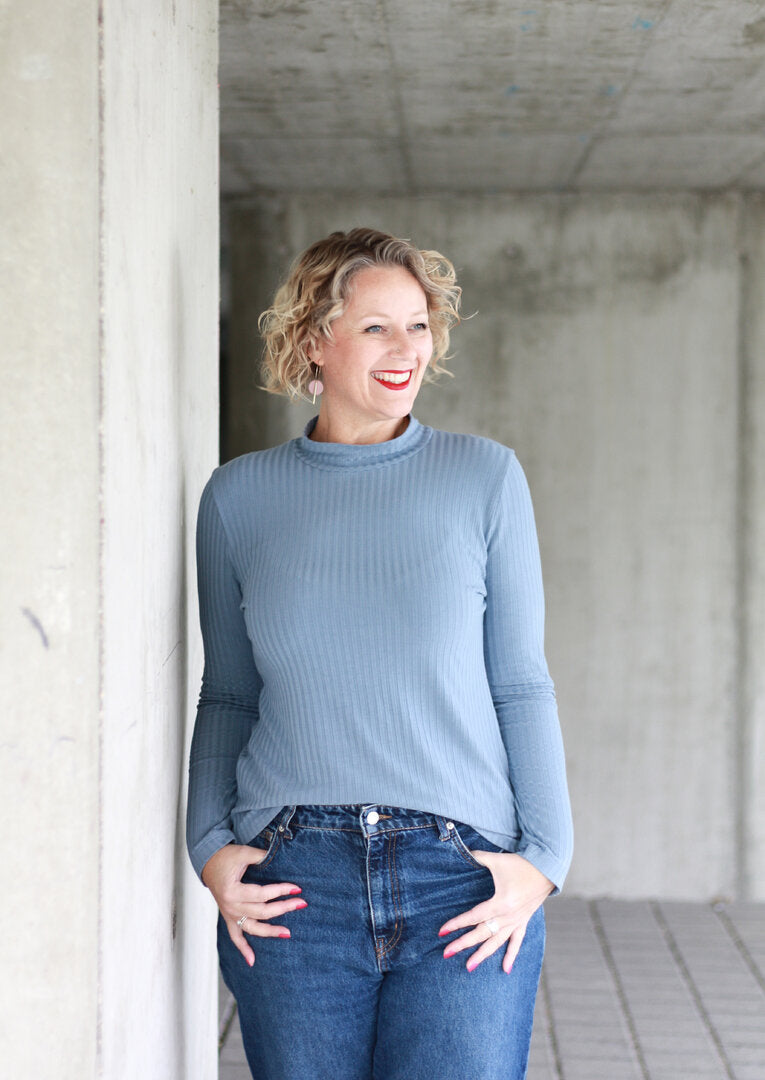 Designbeispiel: lillesol women No.99 Slim Fit Rollkragenpulli