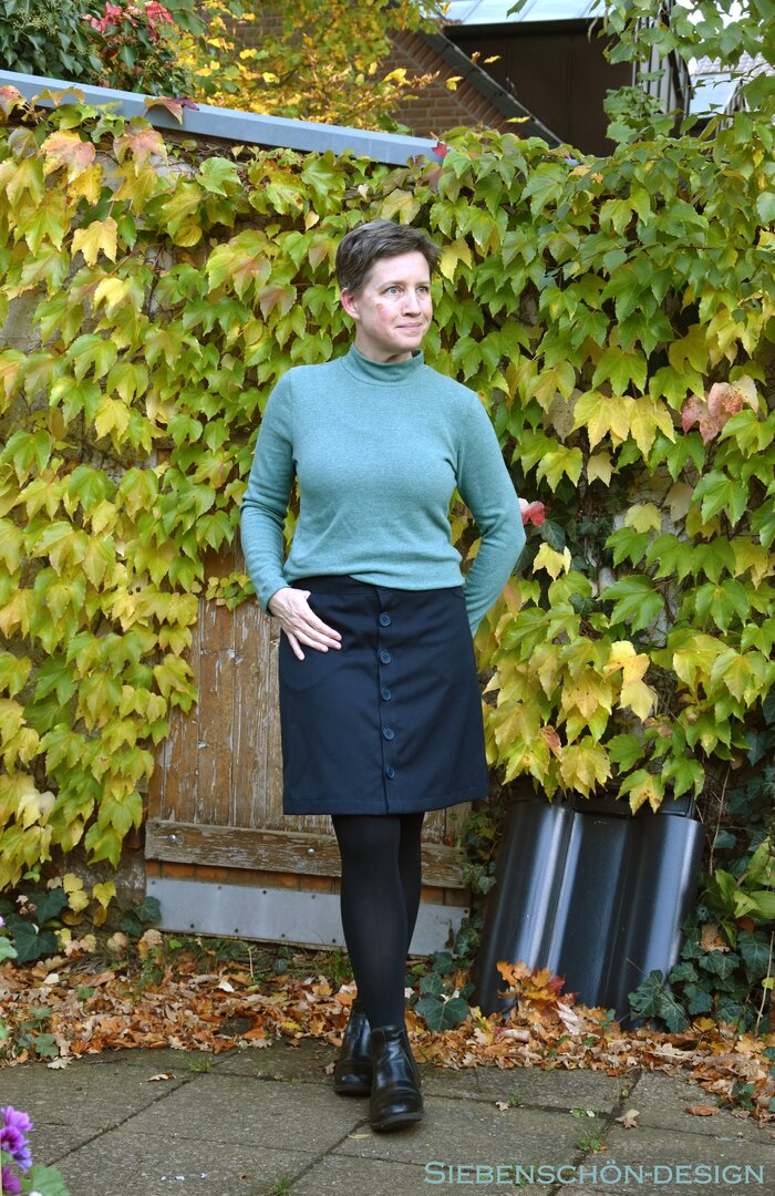 Designbeispiel: lillesol women No.99 Slim Fit Rollkragenpulli