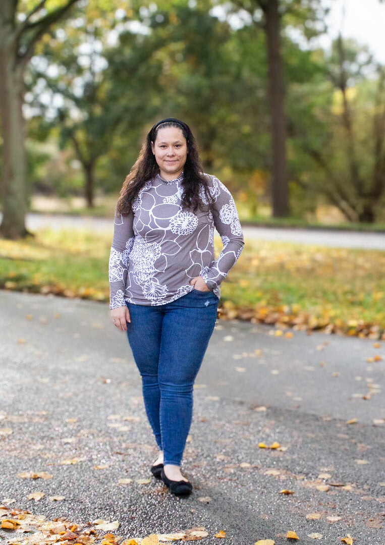 Designbeispiel: lillesol women No.99 Slim Fit Rollkragenpulli