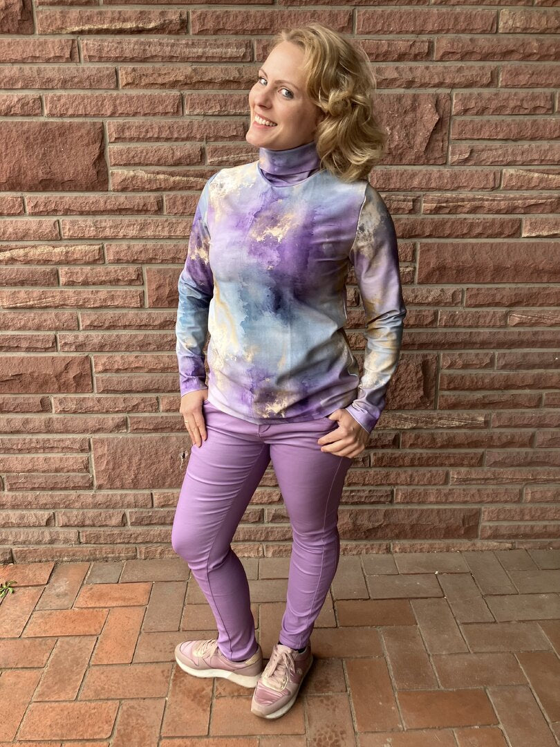 Designbeispiel: lillesol women No.99 Slim Fit Rollkragenpulli