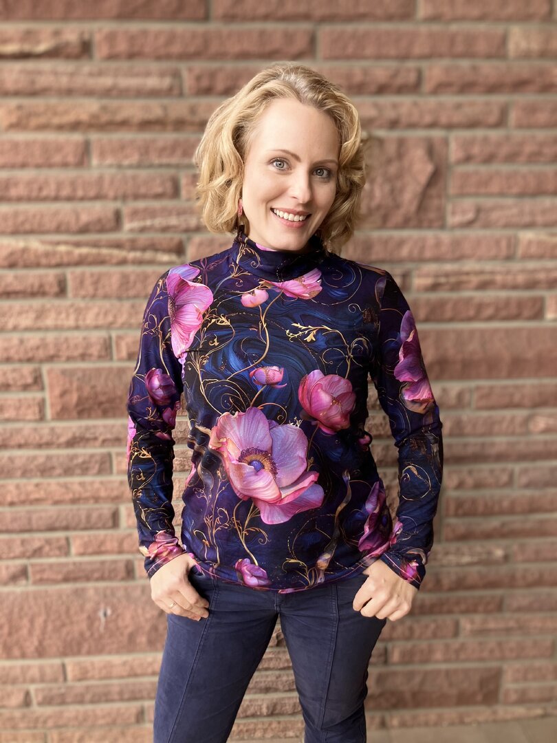 Designbeispiel: lillesol women No.99 Slim Fit Rollkragenpulli