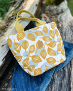 Canvas Swafing - Dots & Leaves by Emjo Design senf