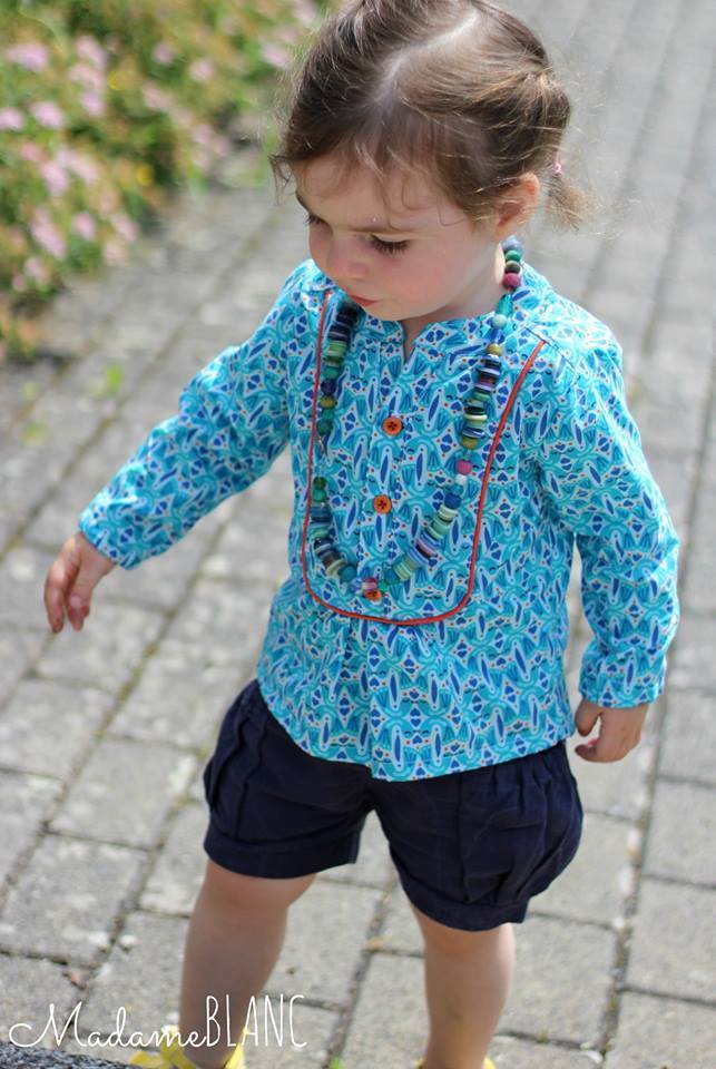 Designbeispiel: lillesol stars No.14 Evita-Bluse