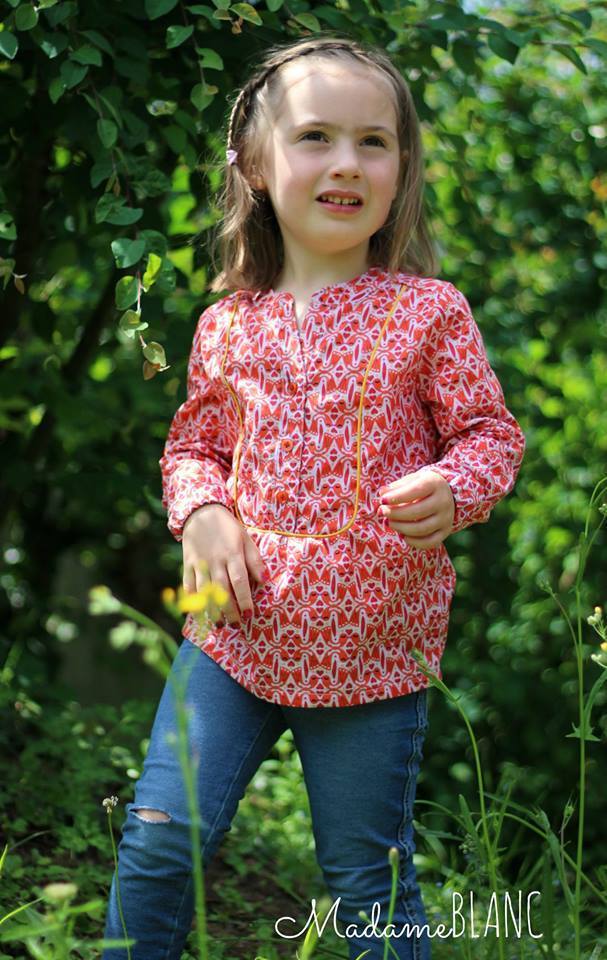 Designbeispiel: lillesol stars No.14 Evita-Bluse