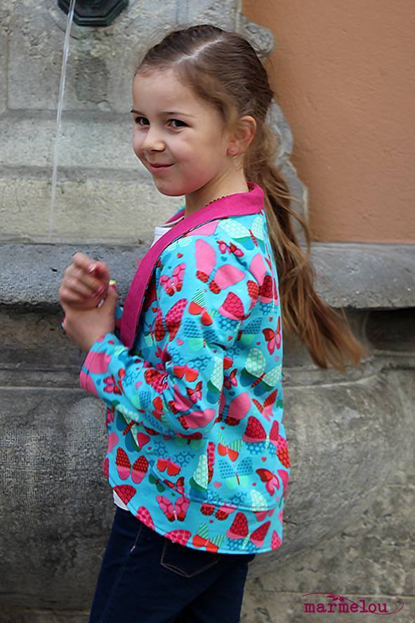 Designbeispiel: lillesol basics No.54 Cardigan mit Schalkragen