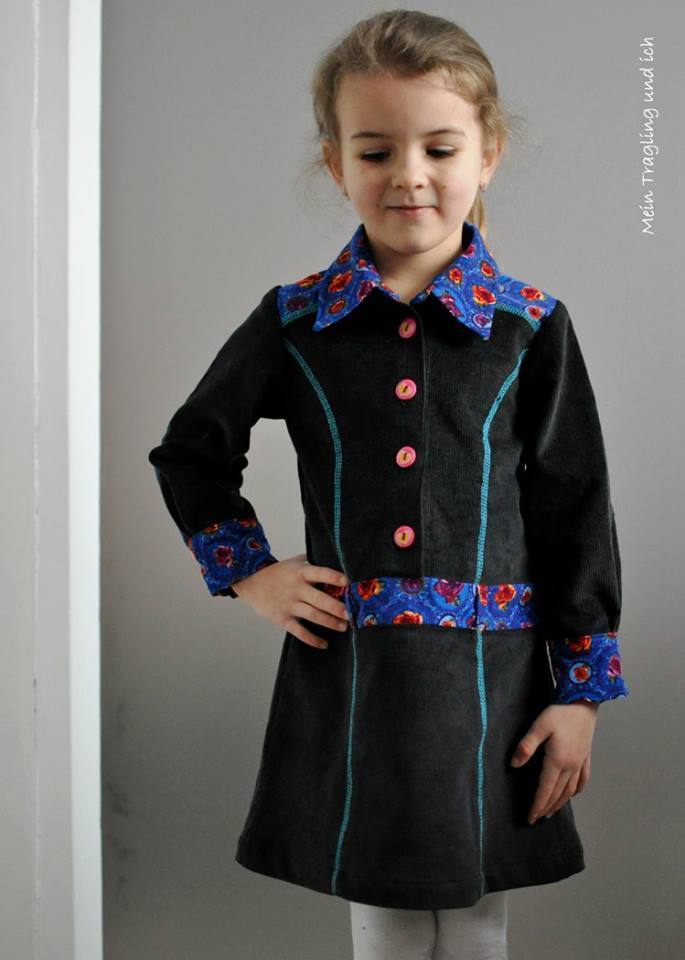 Designbeispiel: lillesol stars No.15 Jeanskleid
