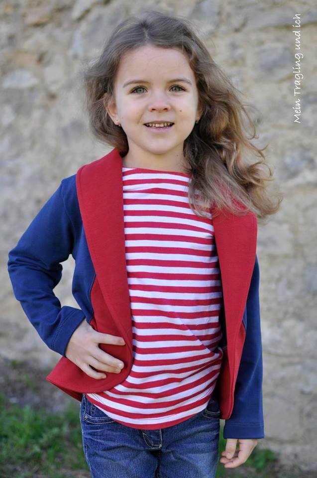 Designbeispiel: lillesol basics No.54 Cardigan mit Schalkragen