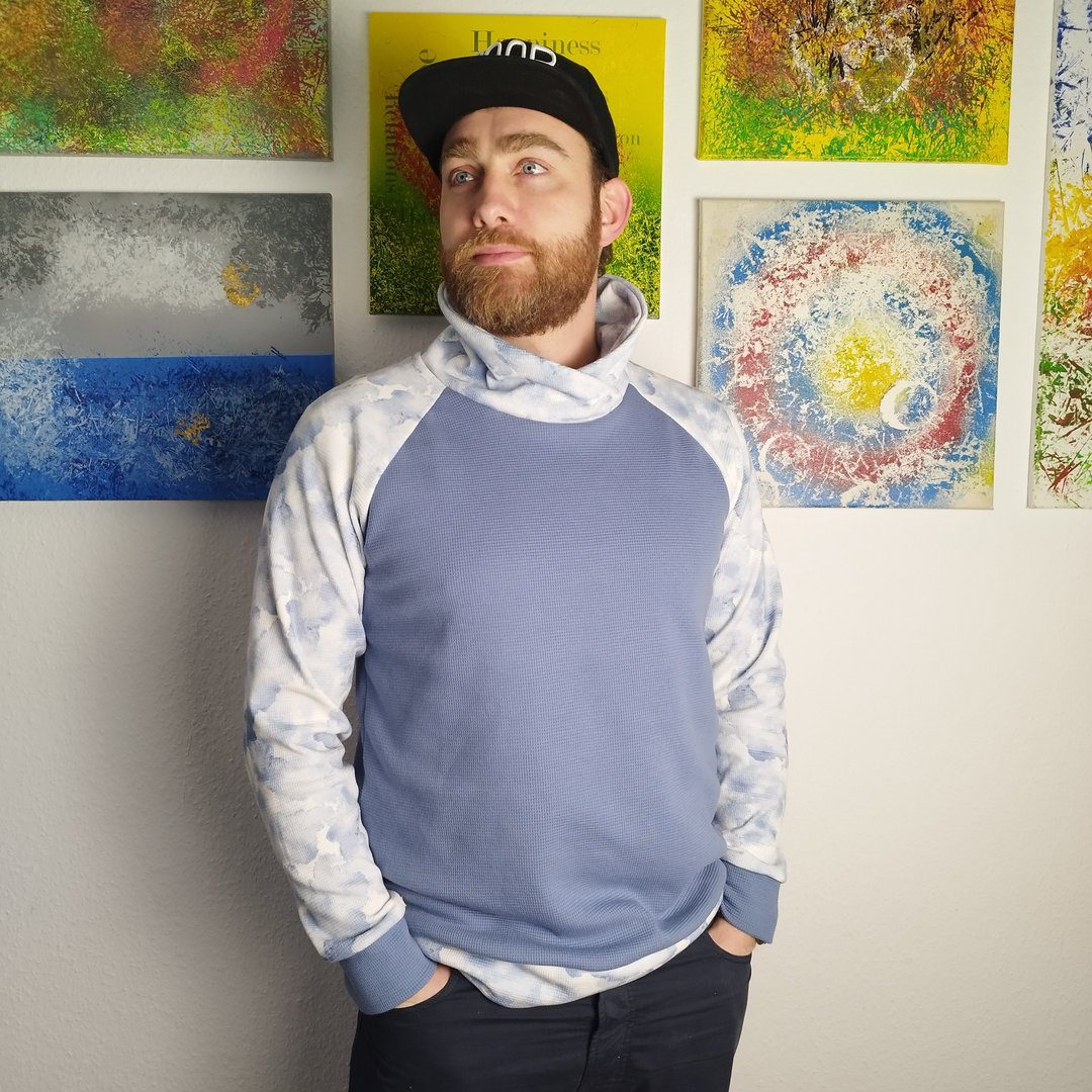 Designbeispiel: lillesol men No.2 Raglan-Hoodie