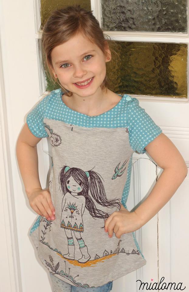 Designbeispiel: lillesol basics No.47 Frühlingskombi Kleid & Shirt