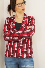 Designbeispiel: lillesol women No.24 Shirt mit V-Ausschnitt