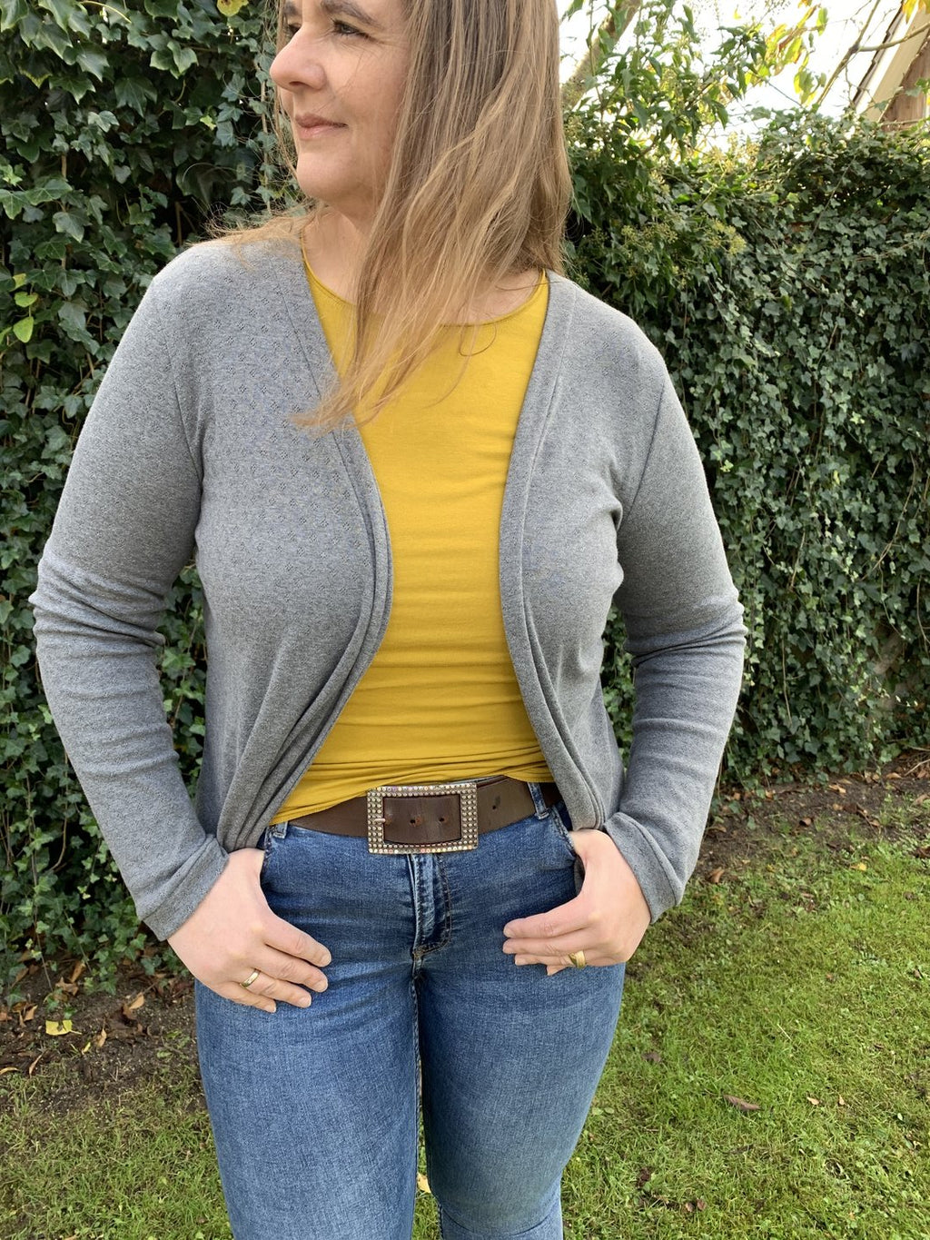 Designbeispiel: lillesol women No.59 Basic-Strickjacke