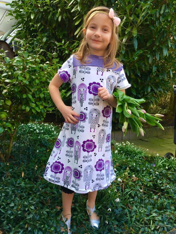 Designbeispiel: lillesol basics No.47 Frühlingskombi Kleid & Shirt