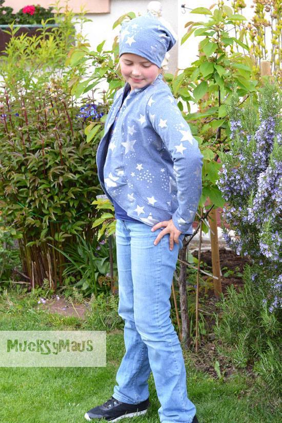 Designbeispiel: lillesol basics No.54 Cardigan mit Schalkragen
