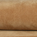 Cord Jersey - elastisch mit klassischer Rillenstruktur - caramel