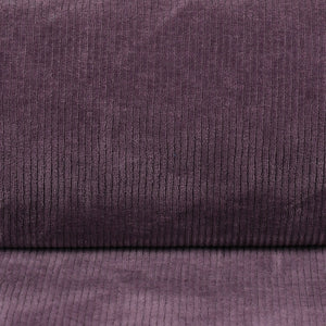 Cord Jersey - elastisch mit klassischer Rillenstruktur - mauve