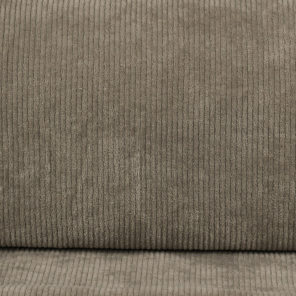 Cord Jersey - elastisch mit klassischer Rillenstruktur - taupe