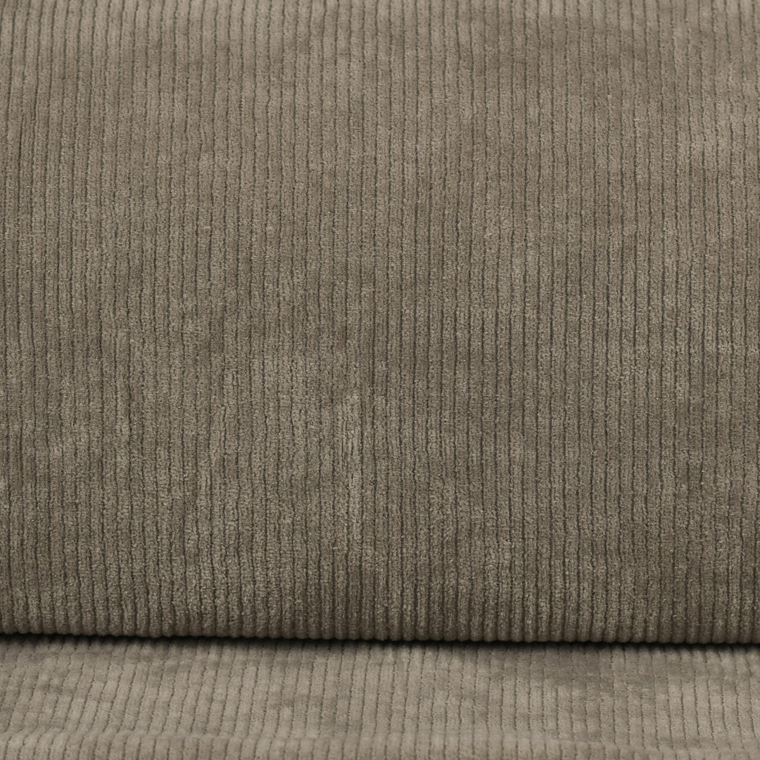 Cord Jersey - elastisch mit klassischer Rillenstruktur - taupe