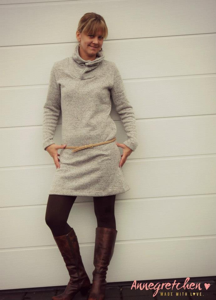 Designbeispiel: lillesol women No.13 Winterkombi Kleid & Shirt
