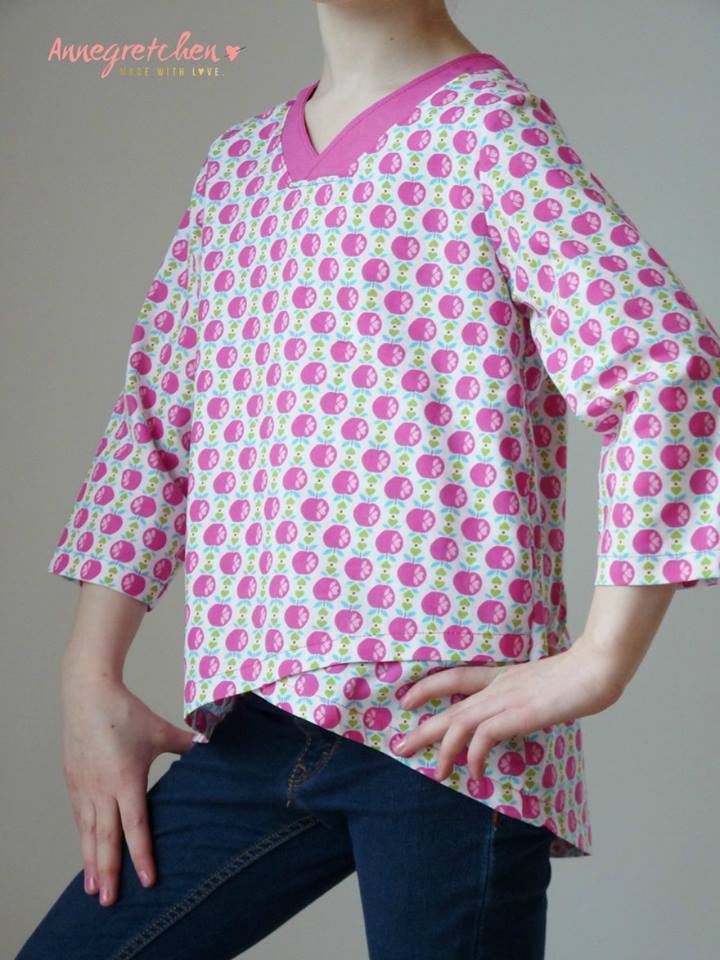 Designbeispiel: lillesol stars No.13 Verano-Bluse
