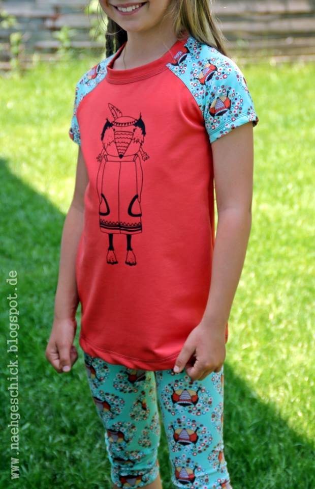 Designbeispiel: lillesol basics No.48 Knotenraglan Shirt & Tunika