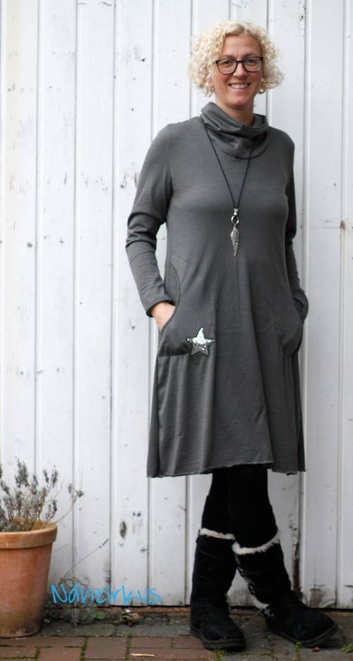 Designbeispiel: lillesol women No.13 Winterkombi Kleid & Shirt