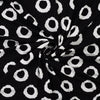 Viskosejersey schwarz/weiß - circles
